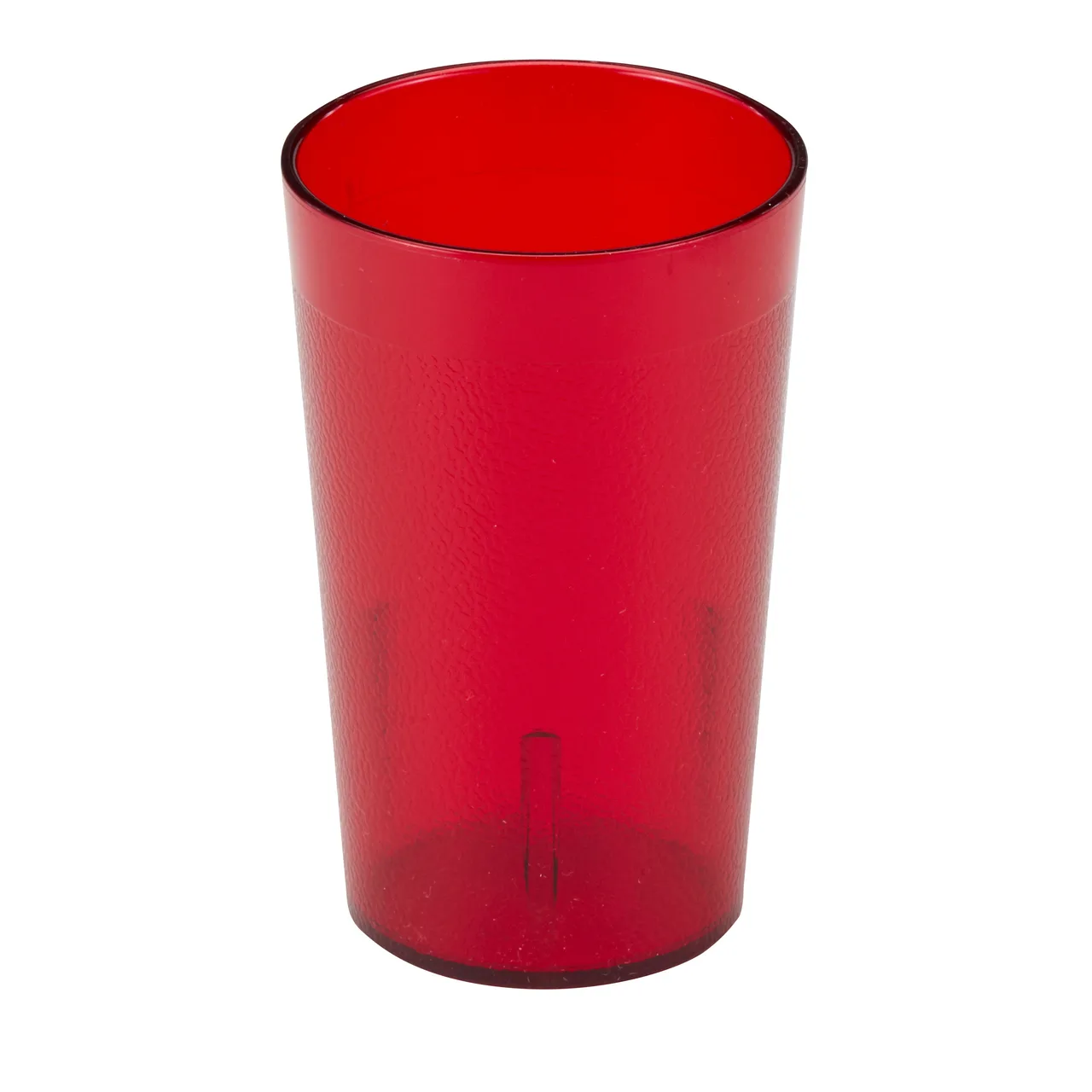 Cambro 950P156 - 9.8 oz Ruby Red SAN Tumbler, 2-3/4" Top Dia, Textured Finish,Sani‑Rim Lip - 72/Case