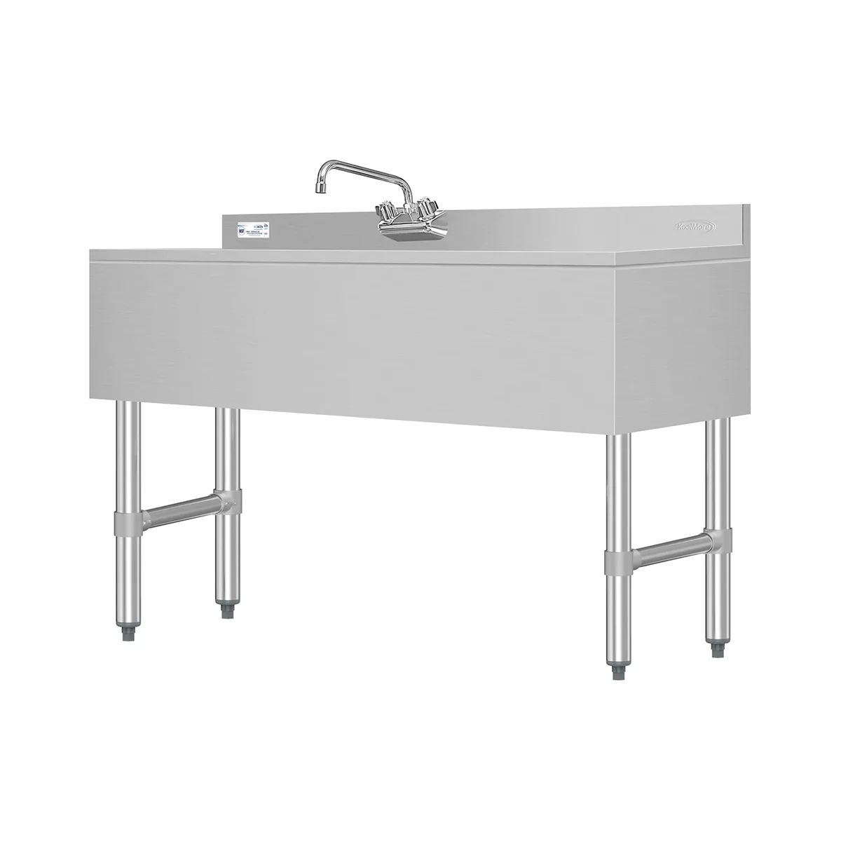 Koolmore SBR3B48-R-320 48" Underbar Sink Units, 3 Compartment with Right Drainboard