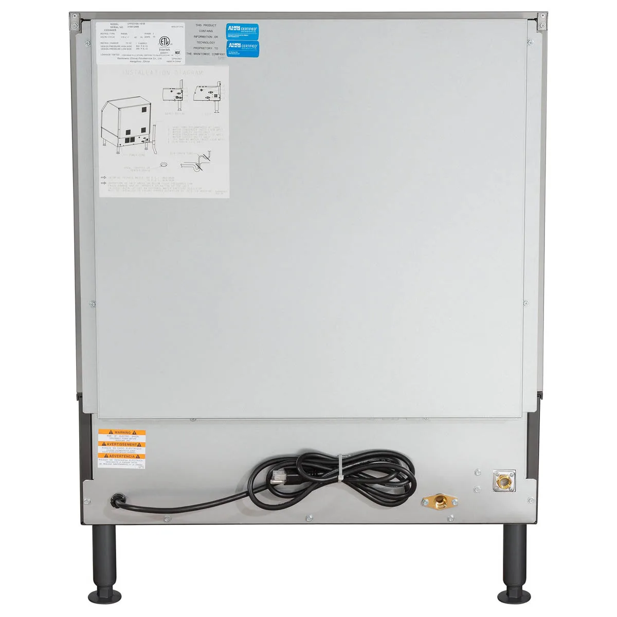 Manitowoc UDP0310A Cube Neo® Undercounter Ice Maker, Dice Cubes, 286 lbs/Day