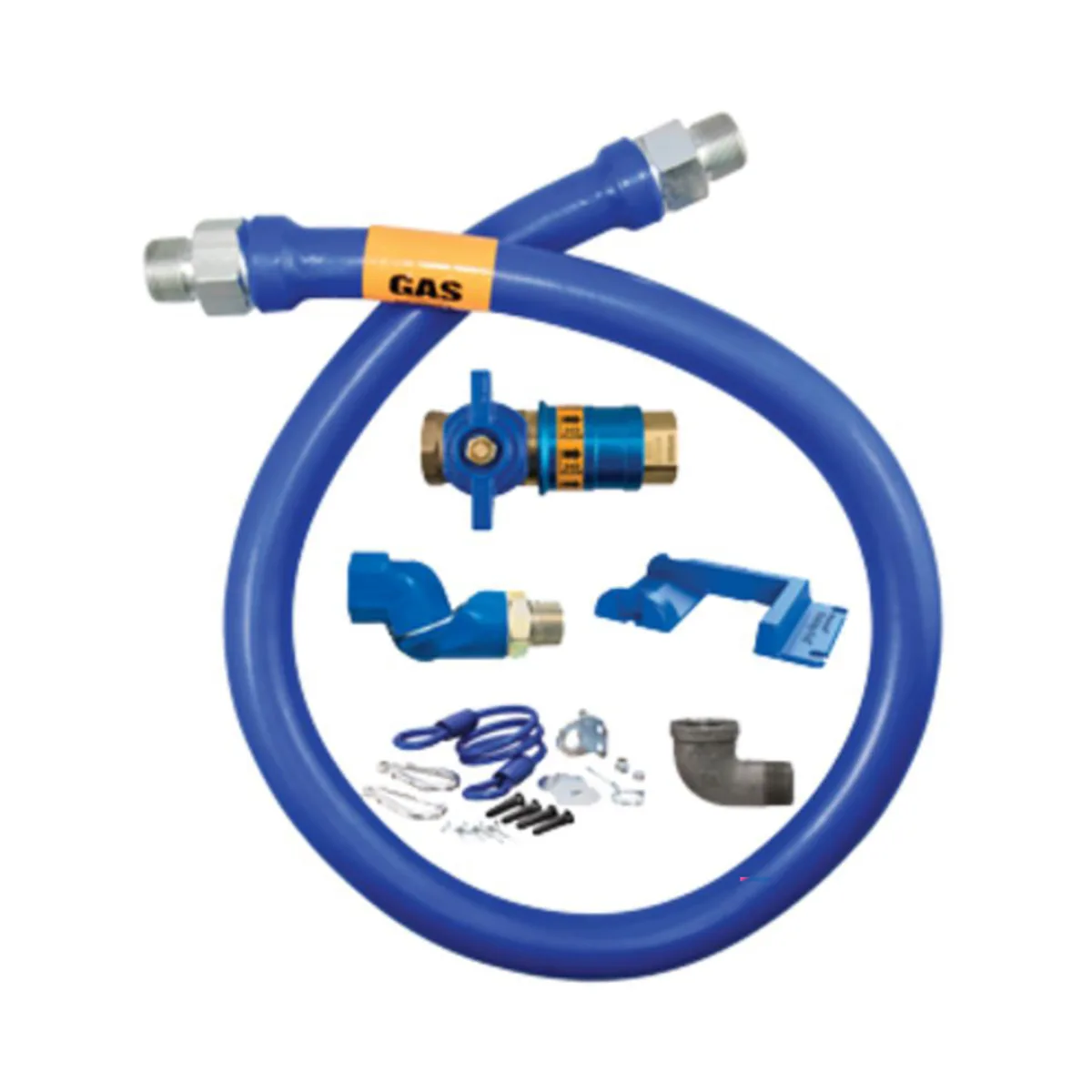 Dormont 1675KITCFS36PS Deluxe Safety Quik 36" Gas Connector Kit w/ Swivel MAX, Elbow, Safety Set