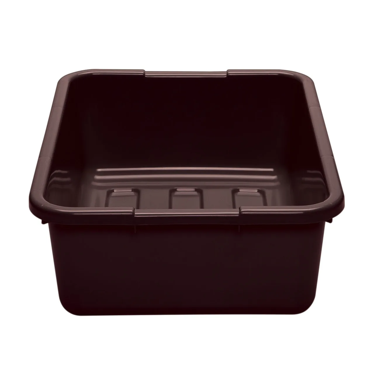 Cambro 21157CBP131 Cambox® Bus Box, 15-3/16"L x 20-3/16"W x 6-15/16"D, 1-Compartment, Hi-Gloss Plastic, Dark Brown