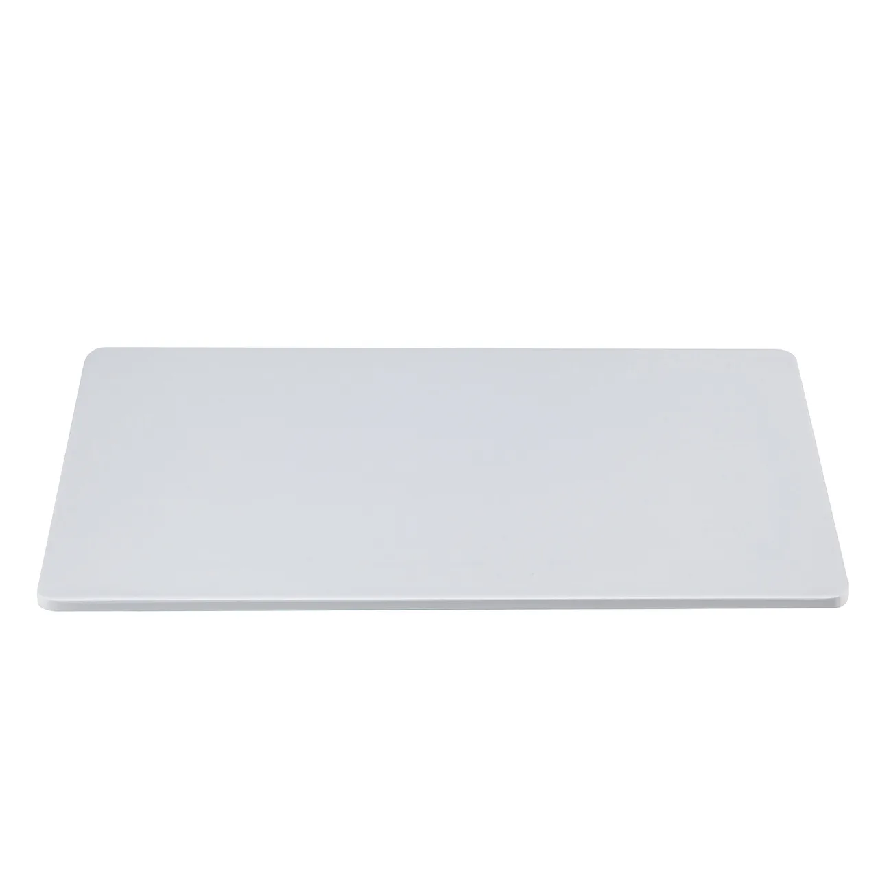 CAC China MLSF-RT313 Flat Platter 12-3/4" W x 10-3/8" D x 5/8" H White China Narrow Rim - Dozen