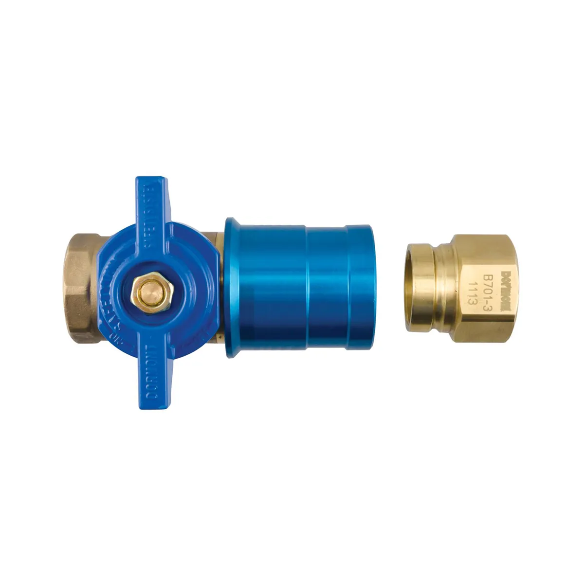 Dormont CF-50R Quick Disconnect Coupler – 1/2" Safety Quik® QDV Water Appliance Connector / Brass