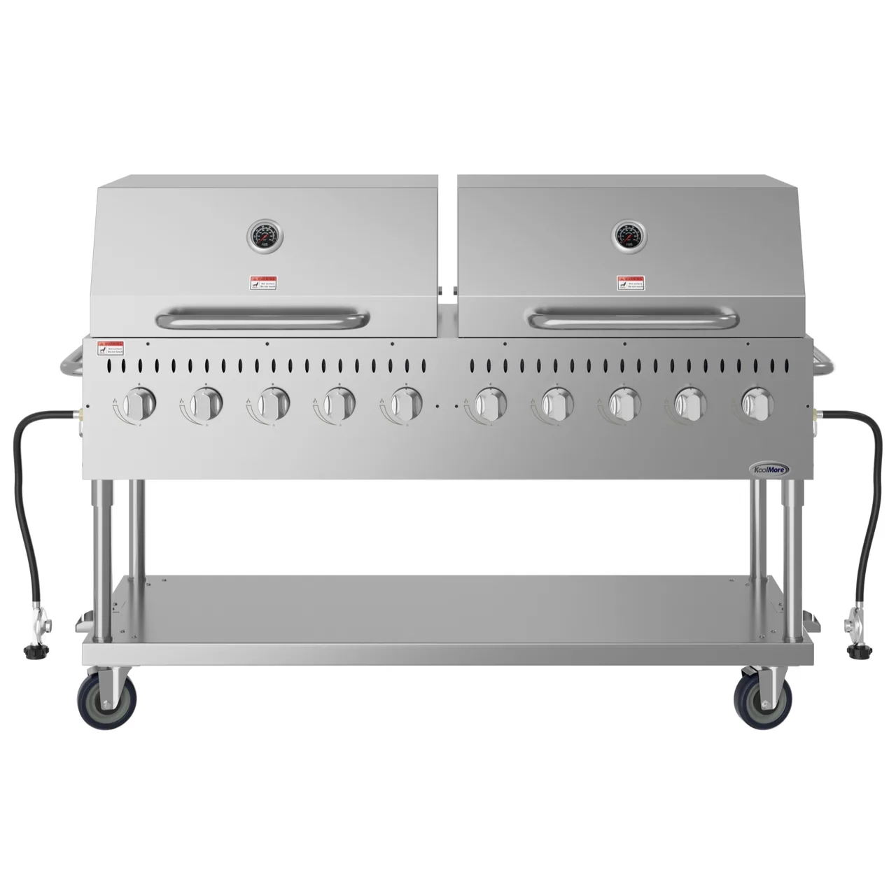 Koolmore CGKIT7-D36D36 72" Outdoor Gas Grill, (10) Burner