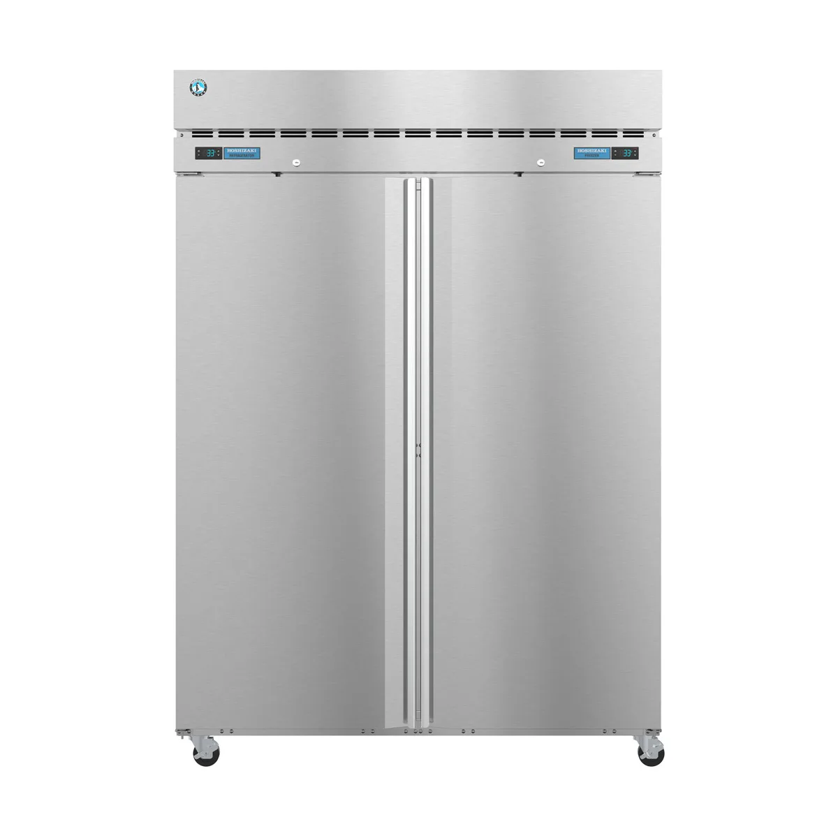 Hoshizaki DT2A-FS 55" 2-Section Reach-In Refrigerator Freezer Combo w/ 2 Solid Doors, Steelheart Series
