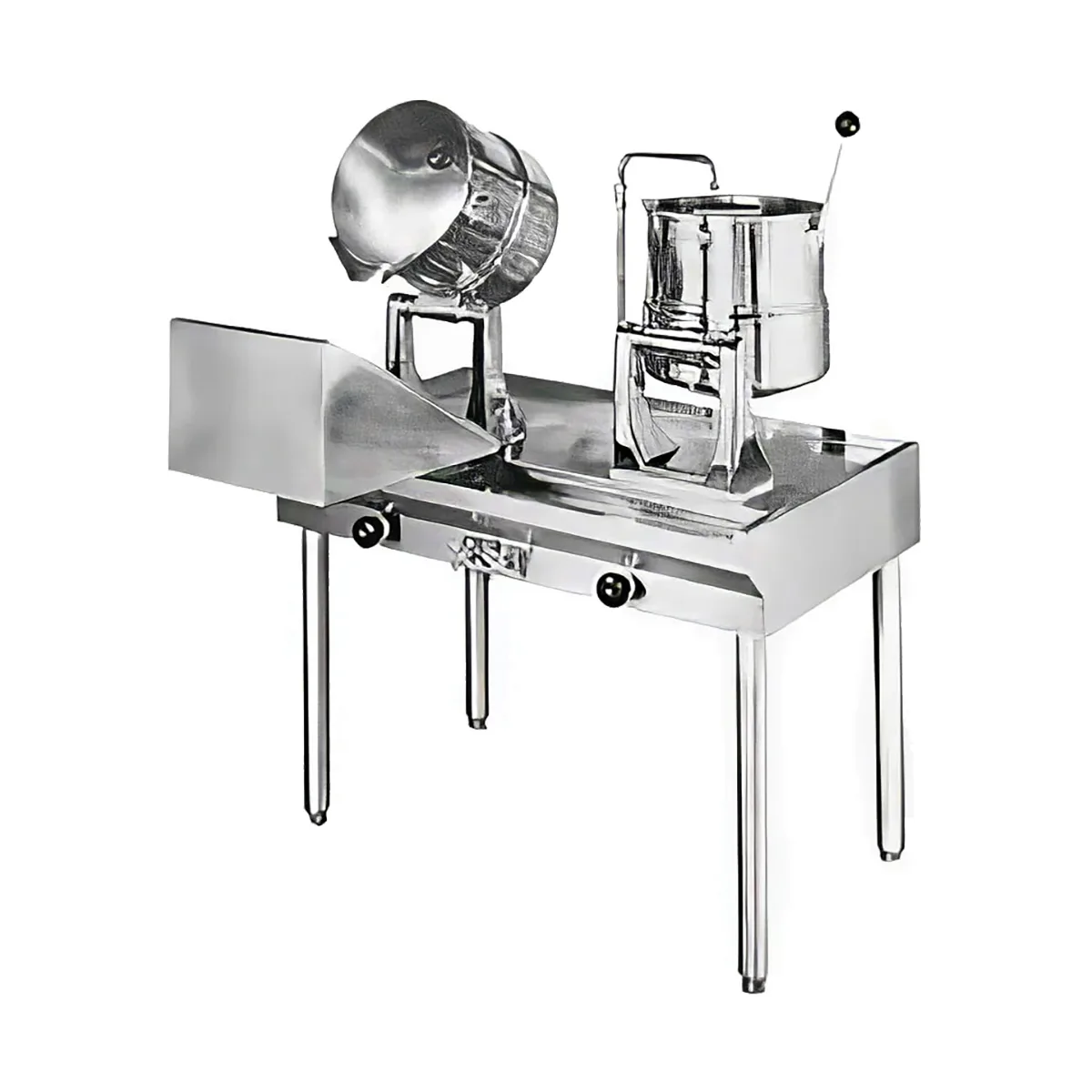 Groen MS55780 10 Gallon Floor Tilting 2/3 Steam Jacketed Direct Steam Kettle Cabinet Assembly