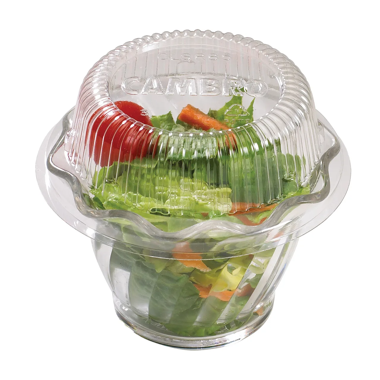 Cambro CLSRB5152 Disposable CamLid, Clear PET Cover Fits Swirl Bowl SRB5CW & SRB5, 1000/Case