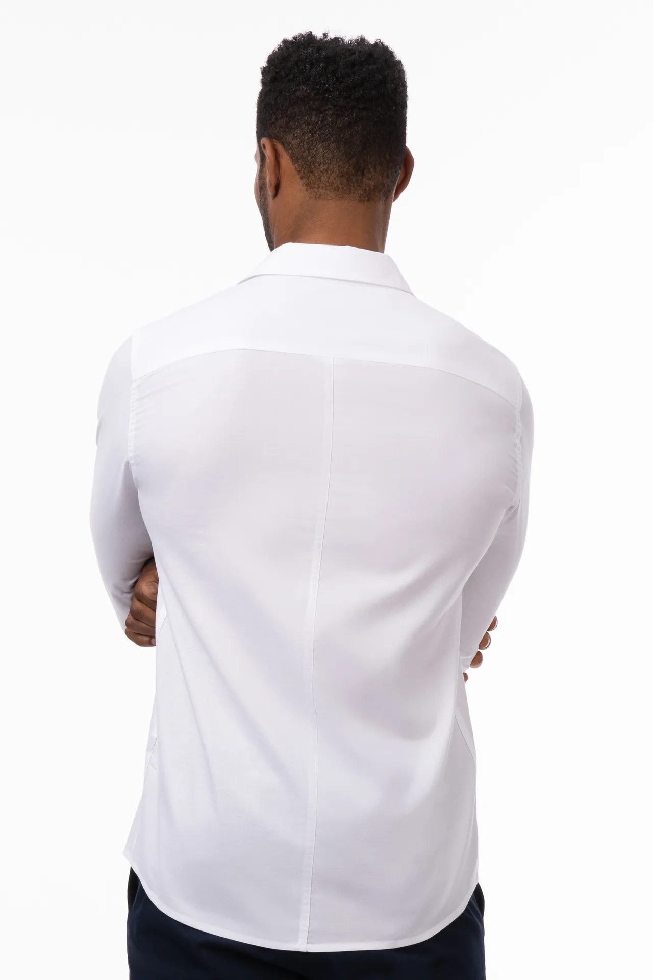 Chef Works SES01-WHT-3XL Utility Cook Shirt, 3XL White Poly/Cotton, Long Sleeve Button Front