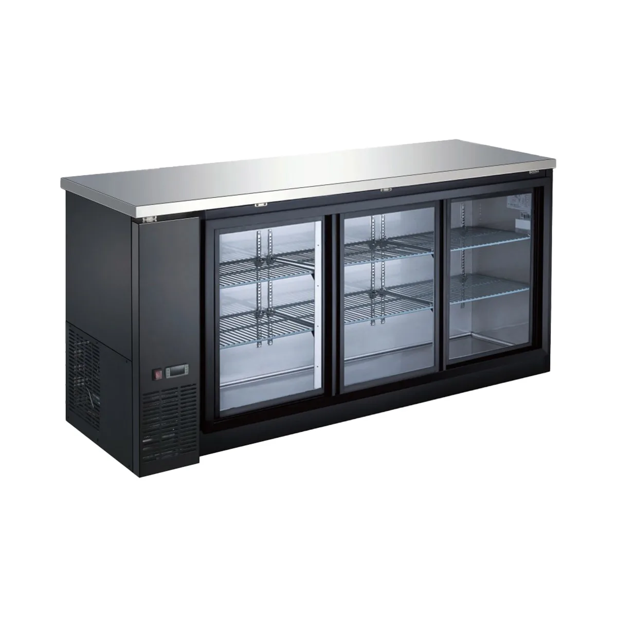 Hurakan HKN-GBB2472GSE 72" Back Bar Cooler w/ Sliding Glass Door, 18.5 cu. ft.