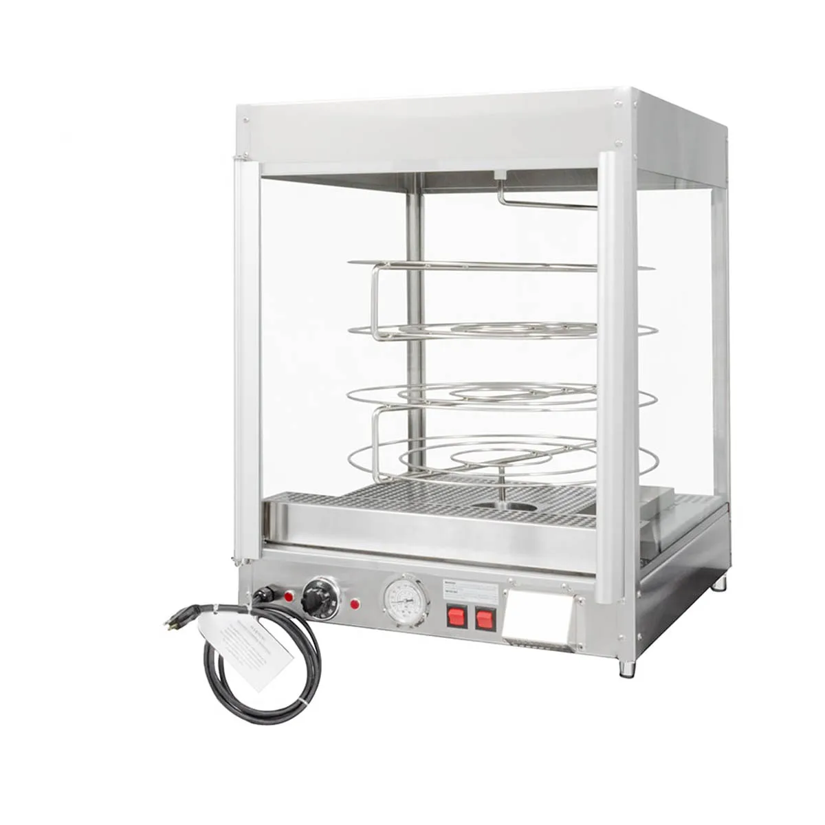 Doyon DRPR4S 22" Full Service Countertop Food Warmer/Display Case, 4 Shelves