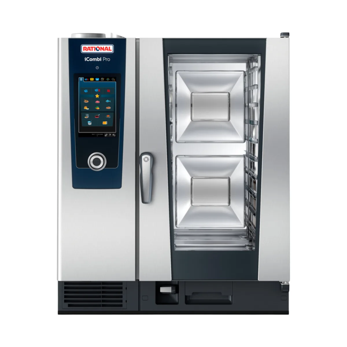 RATIONAL ICP 10-HALF E 208/240V 3 PH Half Size 10 Pan Electric Combi Oven w/ Programmable Controls, Steam Generator