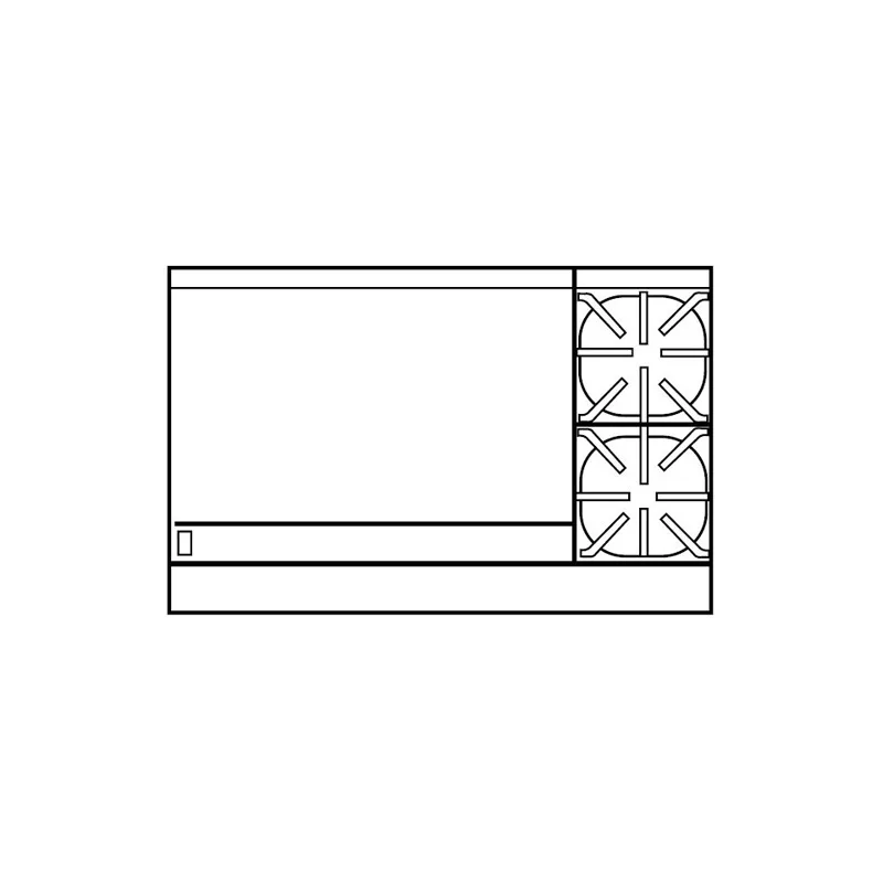 Imperial IR-2-G36-XB 48" Gas Restaurant Range w/ (2) Open Burners, 36" Griddle, (1) Standard Oven, (1) Cabinet Base,159.000 BTU