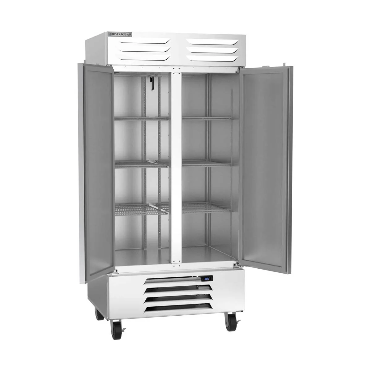 Beverage Air FB35HC-1S 39" Two Section Reach-In Freezer w/ 2 Solid Doors, Bottom Mount, 35 cu. ft.
