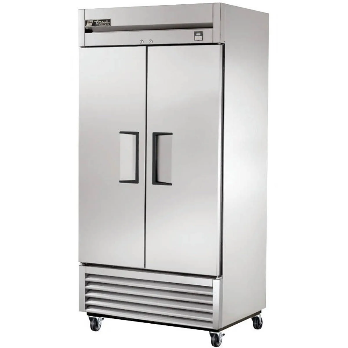 True TS-35F-HC 39.5" 2-Solid Door Reach-In Freezer, Bottom Mount, 35 cu. ft., Stainless Steel