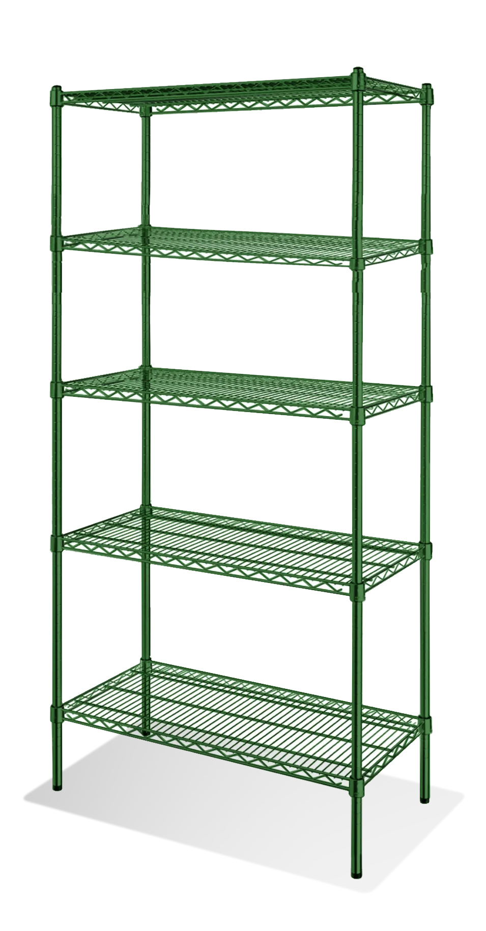 Steel Works SW2124G-5 Heavy Duty Wire Shelving Unit, 5-Tier, 21"X 24"