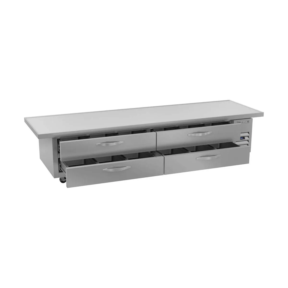 Beverage-Air WTRCS96HC-108 108" 4 Drawers Refrigerated Chef Base w/ Marine Edge, 20 cu. ft.
