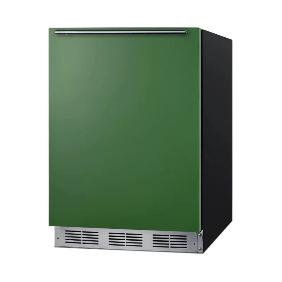 Summit BRF631BKG 23" Undercounter Freezer in Black, w/ Emerald Green Door, 5.1 cu. ft.