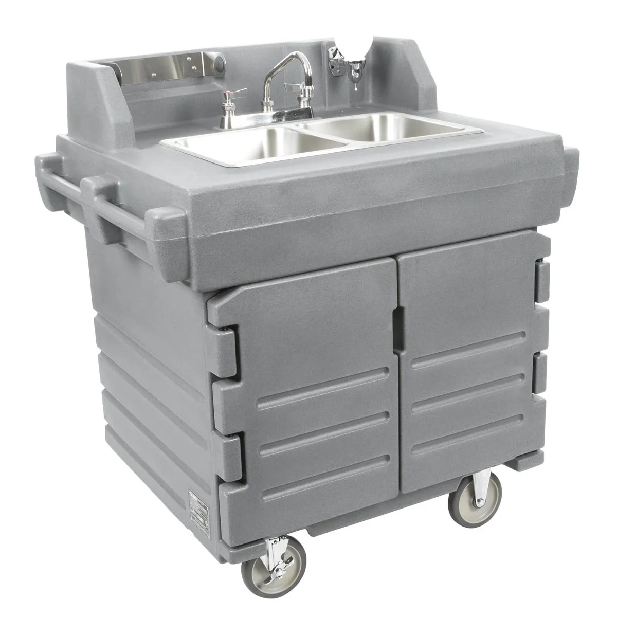 Cambro KSC402191 Camkiosk® Hand Sink Cart, with 2 Compartment Sink