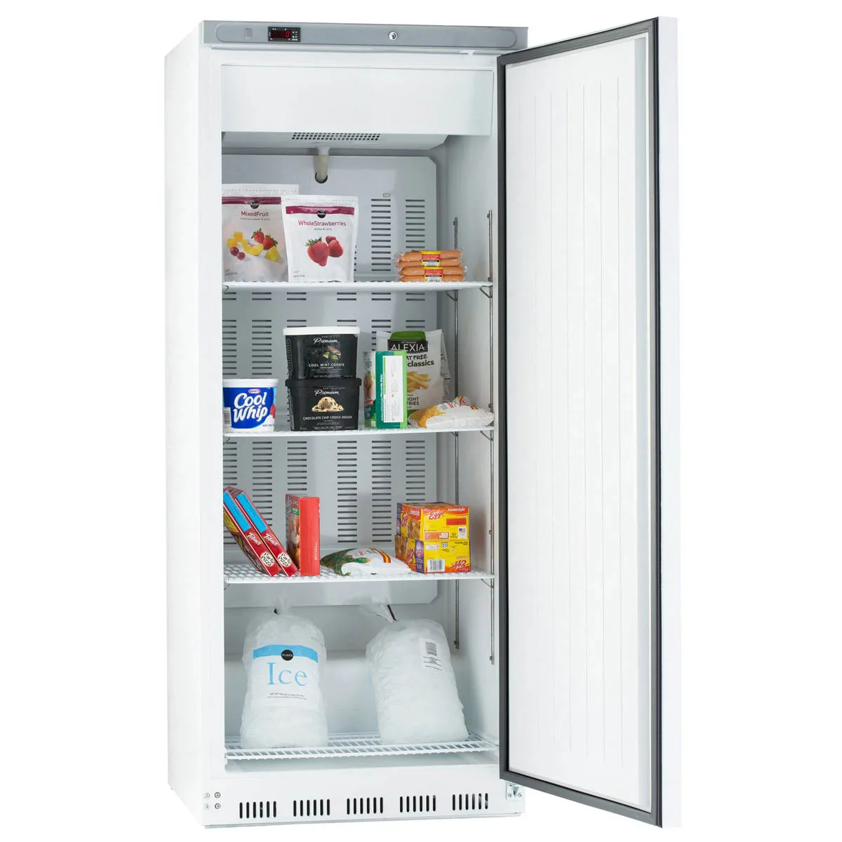 Maxx Cold MXX-23FHC 30.38" 1-Solid Door Reach-In Freezer, Bottom Mounted, 23 cu. ft., Painted Steel Exterior, Aluminum Interior