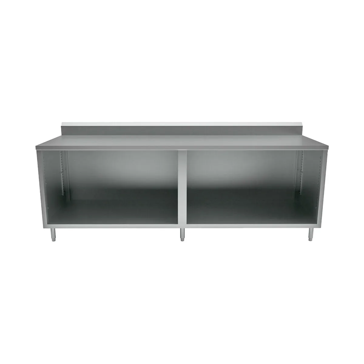 BK Resources CSTR5-36120 Cabinet Base Open Front Work Table, 120"W x 30"D - Square / Flat Edge