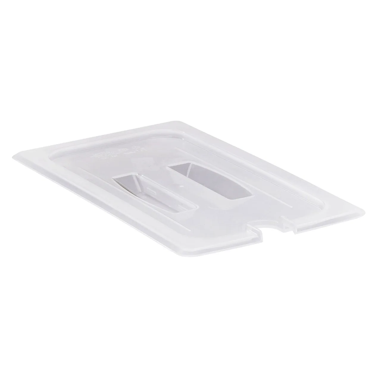 Cambro 30PPCHN190 1/3‑Size Translucent PP Pan Cover With Handle & Spoon Notch, NSF