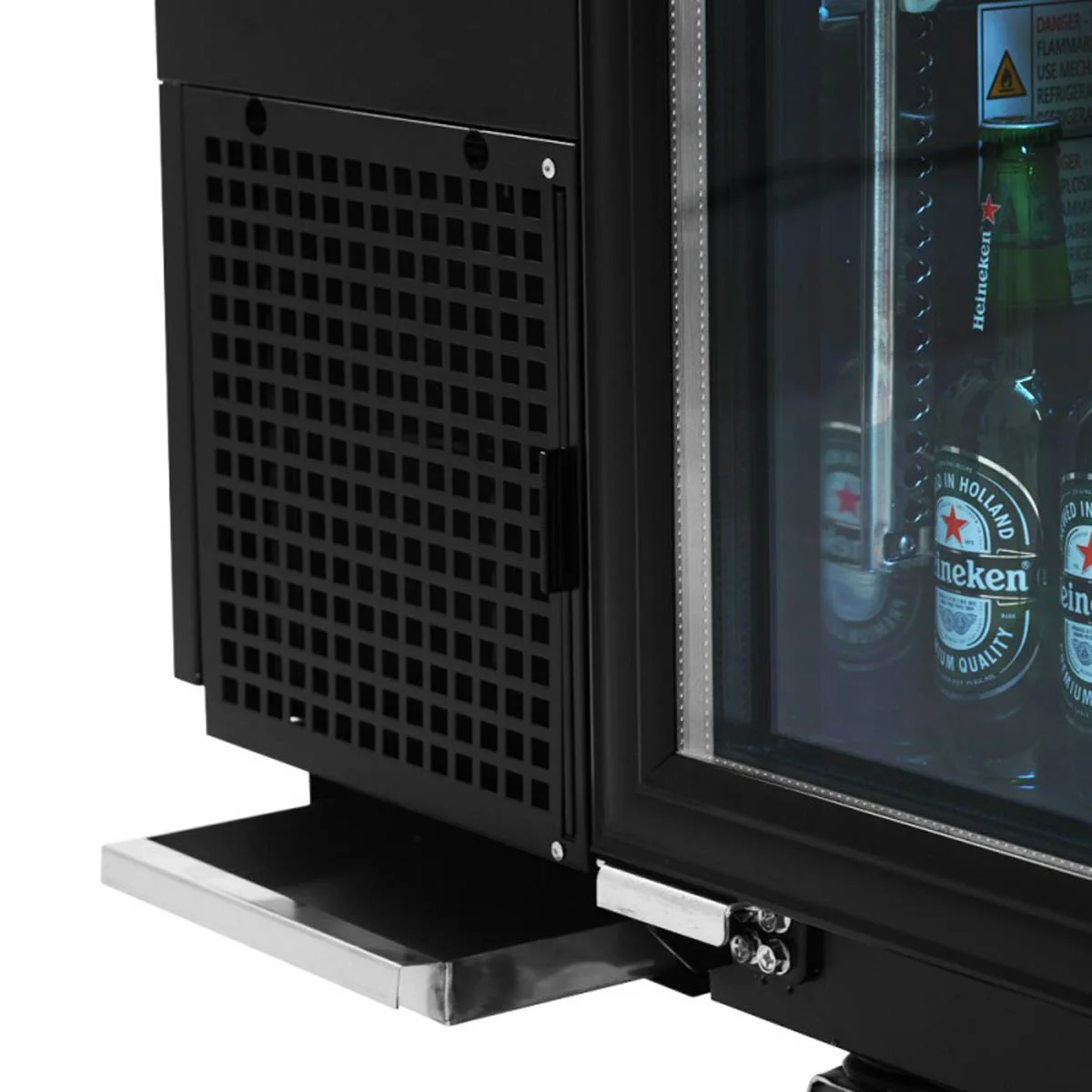 Turbo Air TBB-24-72SGD-N 73" Three Section Back Bar Cooler with Glass Door, 20.62 cu. ft.