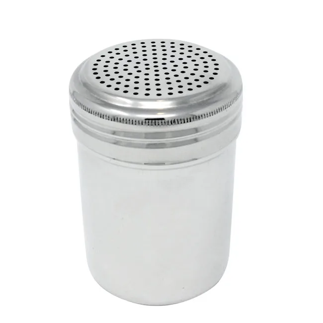 Omcan USA 80743 - Stainless Steel Handle-Free Cheese Shaker, Dredge for Smallware Tabletops
