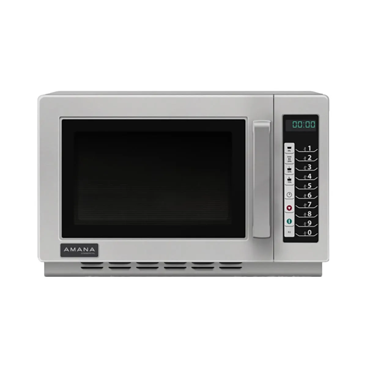 Amana RCS10TS 1000W Medium Duty Commercial Microwave Oven, 1.2 cu. Ft., Push Button, 120V
