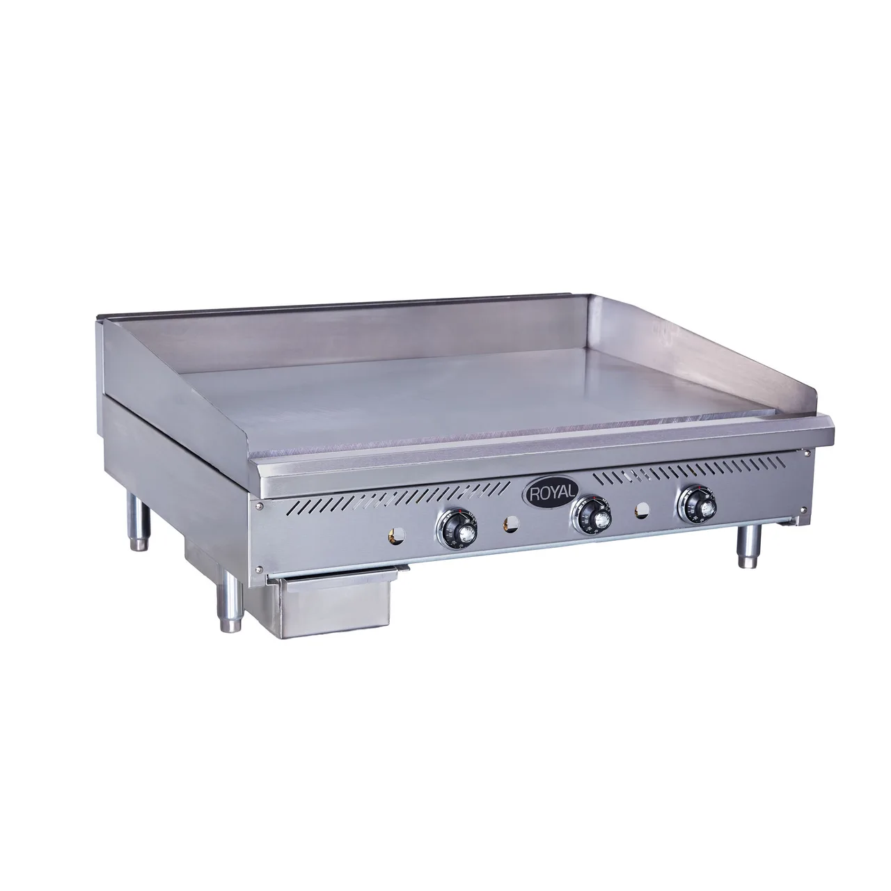 Royal Range of California RSTG-24 24" Countertop Snack Thermostatic Gas Griddle, 18" Deep