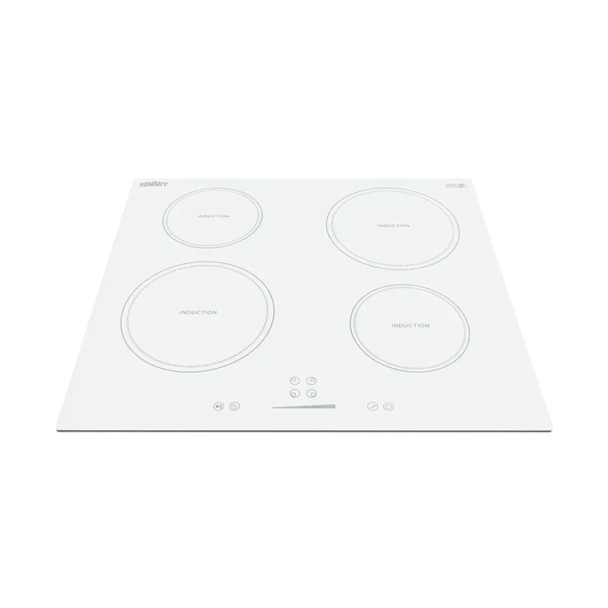 Summit SINC4B242W 24" W Drop-In Induction Range