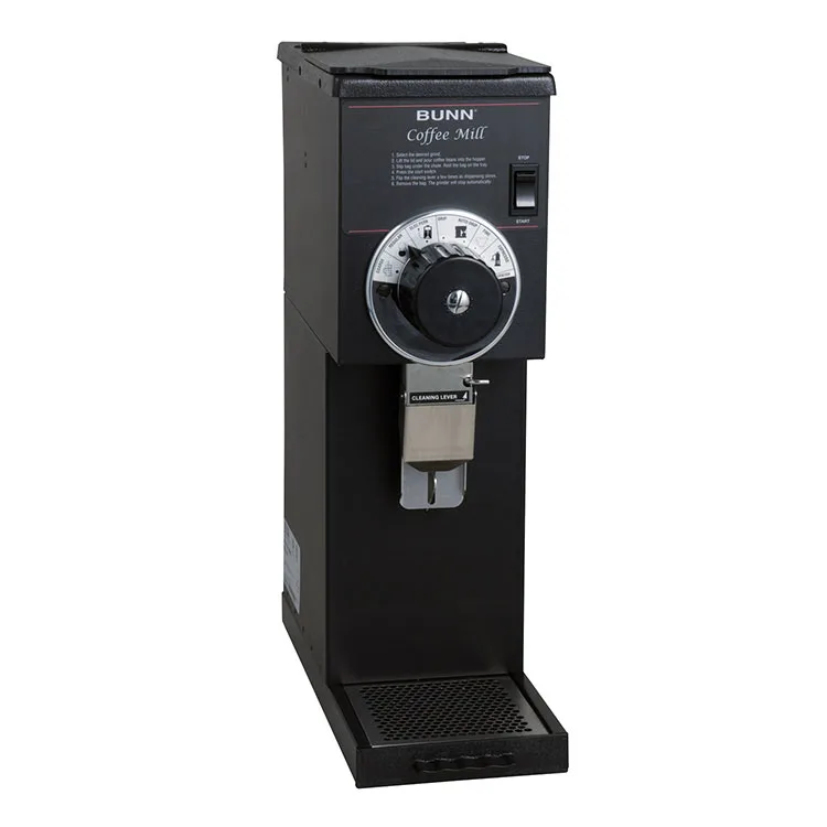 BUNN 22104.0000 G1HD Bulk Grinder, Heavy Duty, 1 Lb. Hopper Capacity - 1320W / 120V - Black Decor