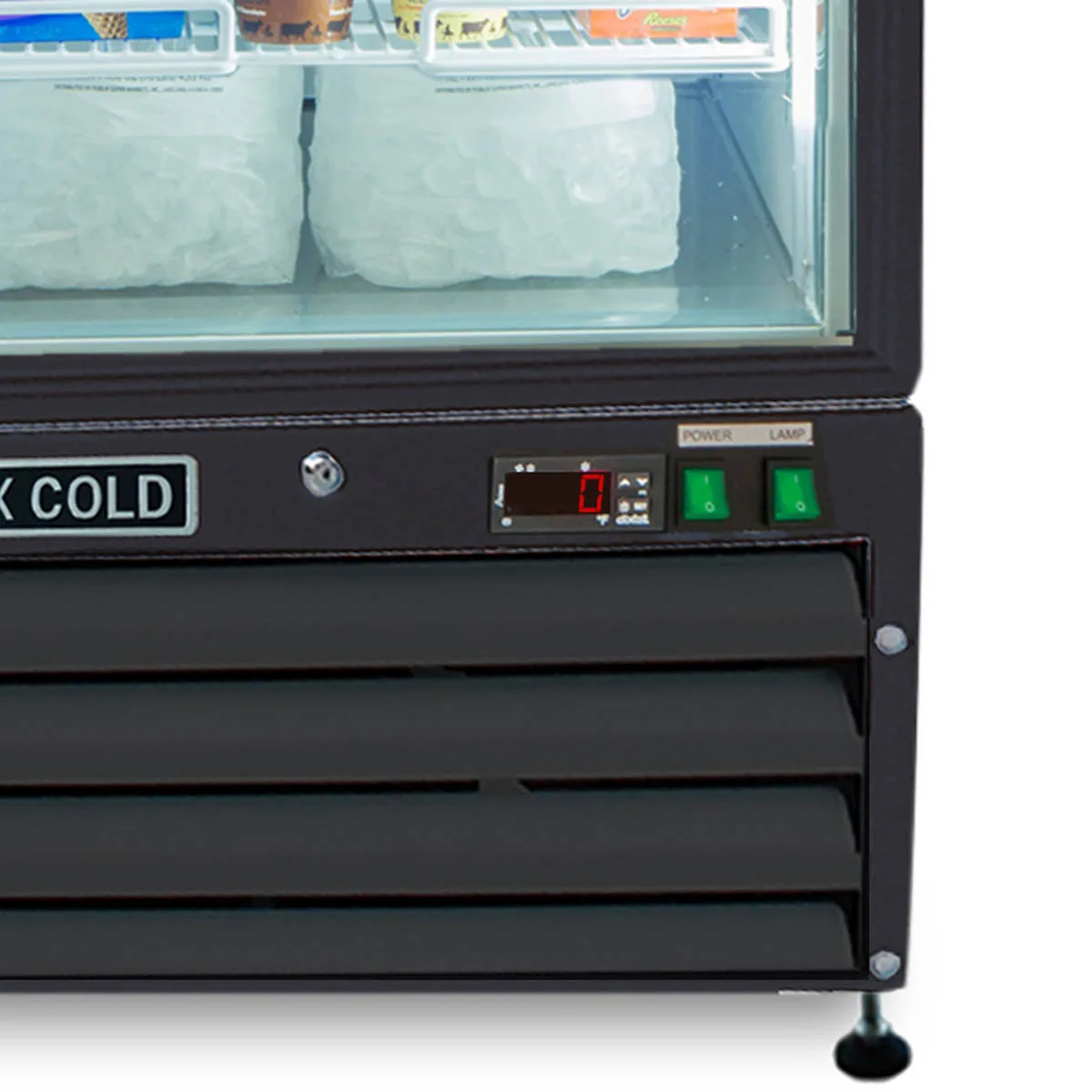 Maxx Cold MXM1-12FBHC 25"  1 Glass Door Freezer Merchandiser in Black, 12 cu.ft.