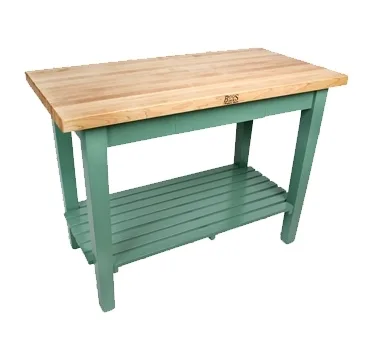 John Boos C4836 Classic Country Work Table, 48"W X 36"D X 35"H Overall Size