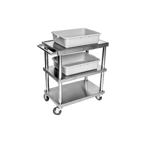 Klinger's Trading CS3SM-CART Stainless Steel Utility Bus Cart w/ 250lb. Capacity