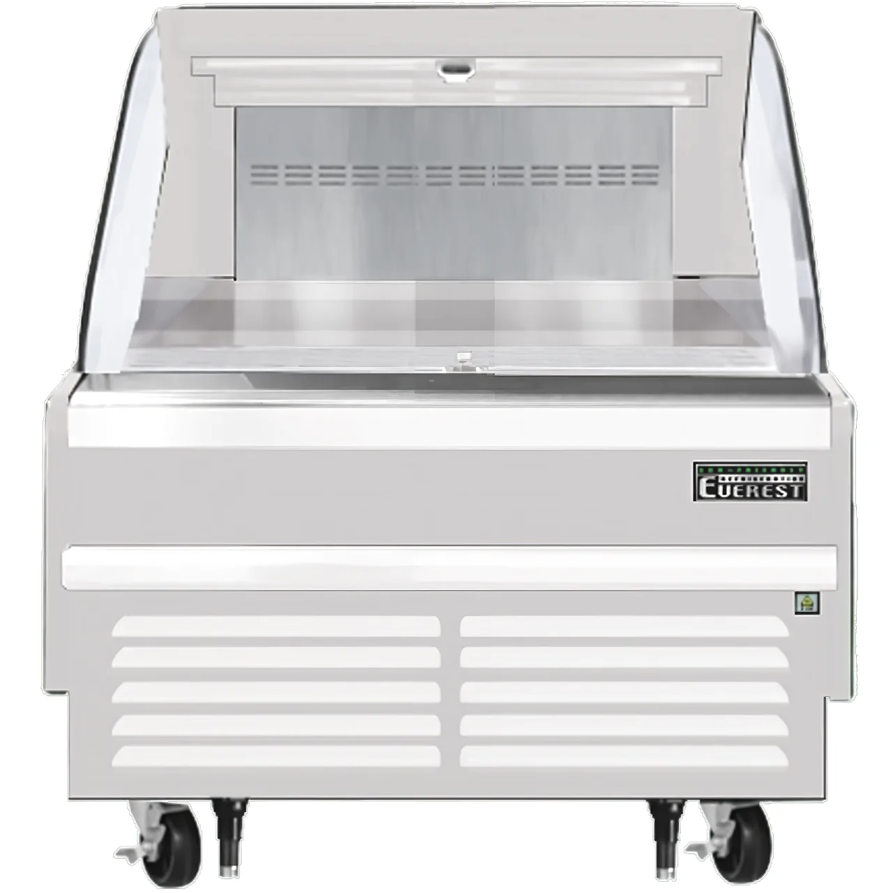 Everest EOMH-36-W-35-S 37" Horizontal Open Air Merchandiser in White, Deck Only, 5.6 cu. ft.