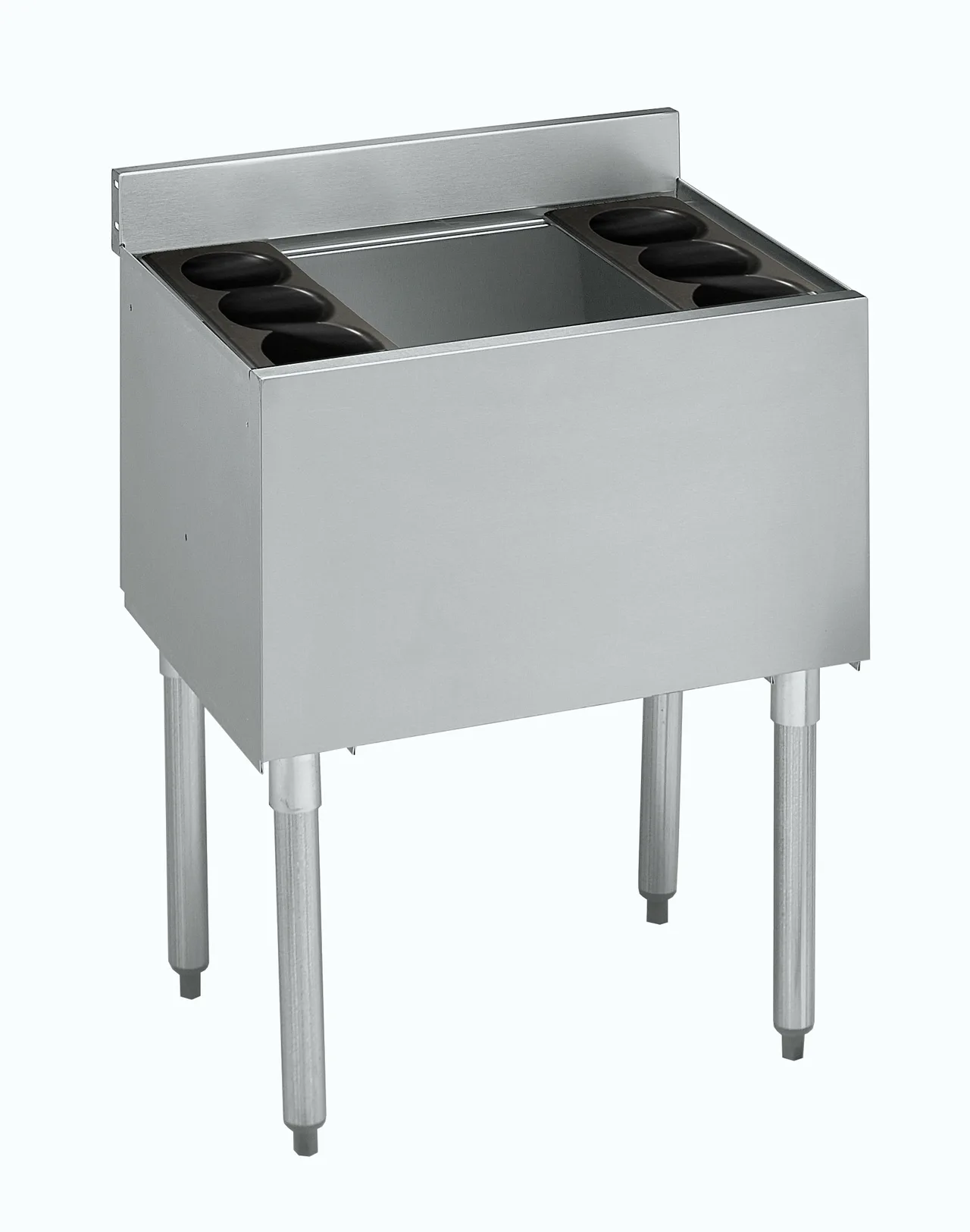 Krowne 18-30-7 Silver Series Insulated Ice Bin with 7-Circuit Cold Plate & Full Sliding Cover