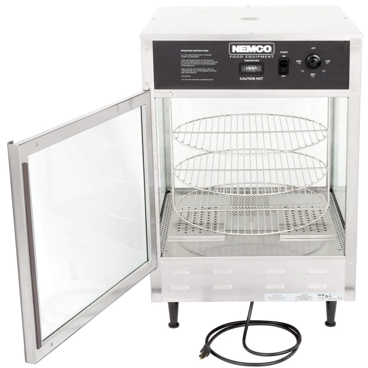 Nemco 6451-2 22" Countertop Pizza Merchandiser, 3 Shelves