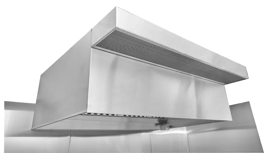 Naks Restaurant 7 FT Hood System w/ PSP Tempered Makeup-Air