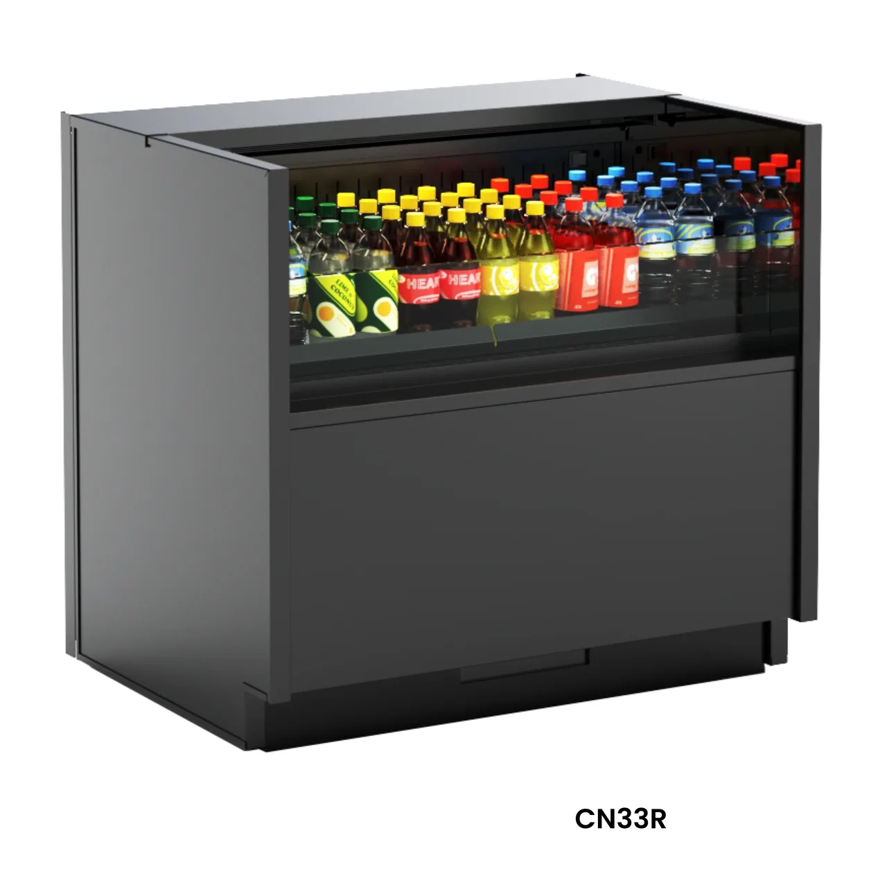 Structural Concepts CN43R-CH 47" Counter Height Open Air Merchandiser in Black