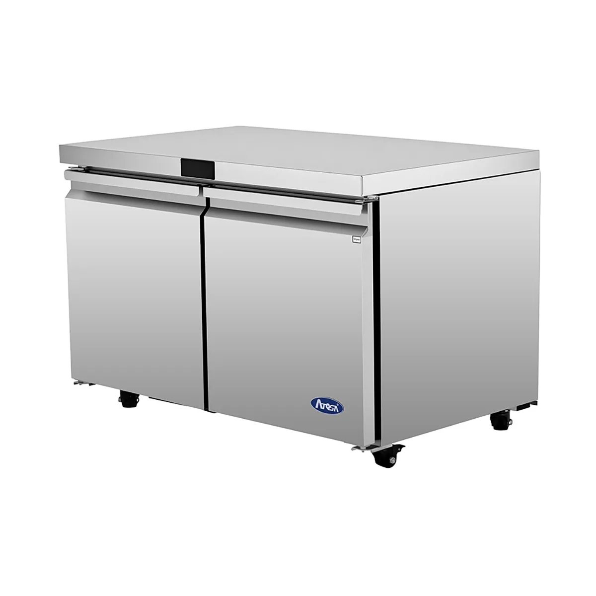 Atosa USA AUF48SD 48" Two Solid Door Undercounter Freezer, Stainless Steel, 11.8 cu. ft.