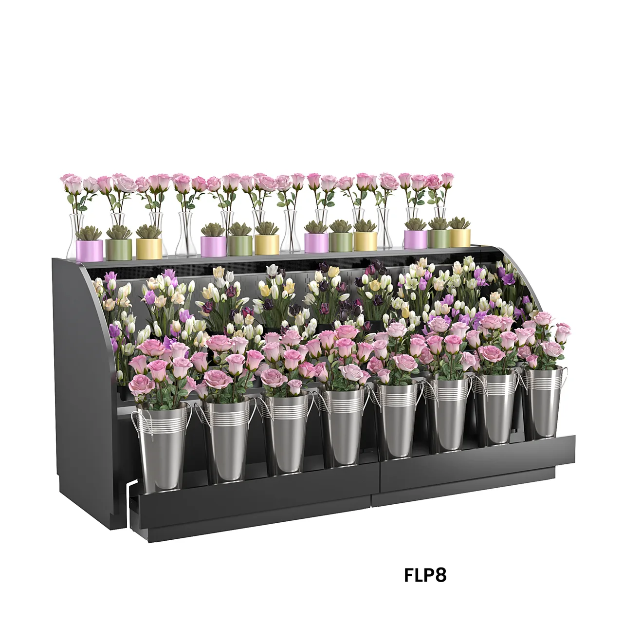 Structural Concepts FLP8 - Allure Refrigerated Merchandiser, 98"W