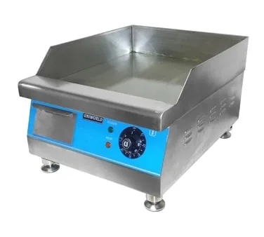 Uniworld UGR-CH16 16" Countertop Electric Griddle with 16" x 20" Surface, Thermostatic Controls, 110v/1ph