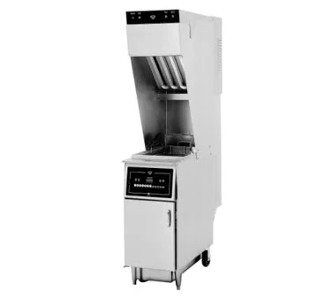 Wells WVAE-55FC Floor Model Ventless Open Fryer with Auto-Lift, 55-lb Capacity, Built-In Filter