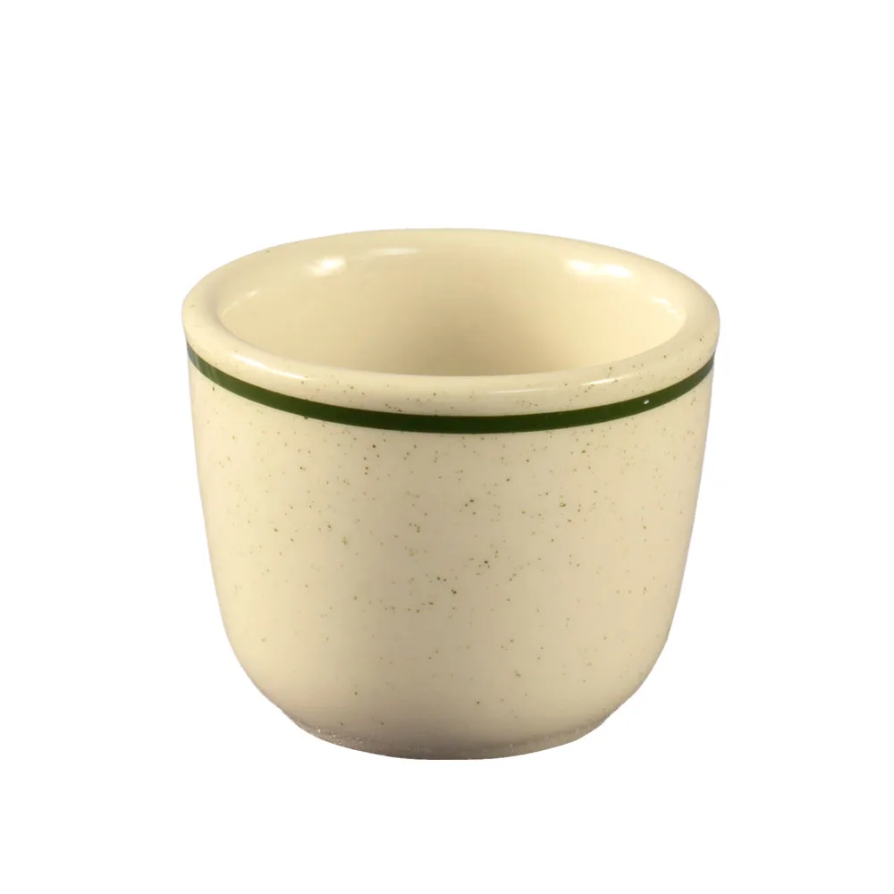 CAC China CES-45 Emerald Tea Cup, 4.5 oz, 2‑7/8" Dia x 2‑1/4" H, Ceramic, Rim Finish - 1 Dozen
