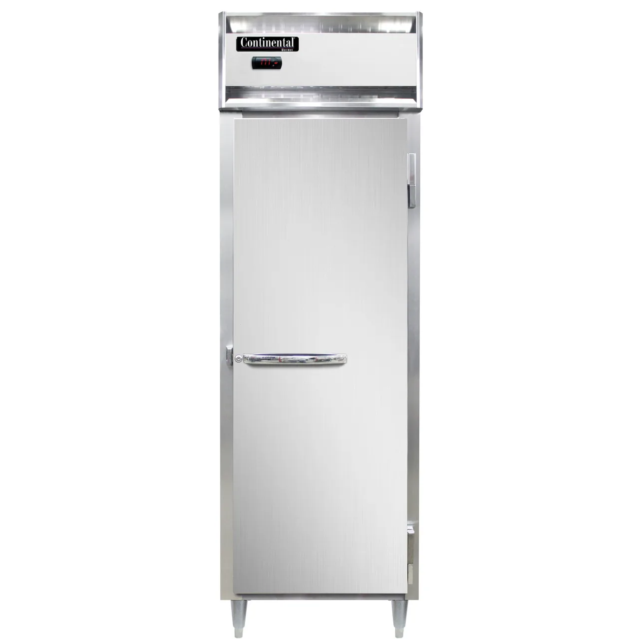 Continental Refrigerator DL1W-PT 1-Section Heated Holding Cabinet, 21 cu. ft, Stainless Steel Front, Solid Door, Pass-Thru