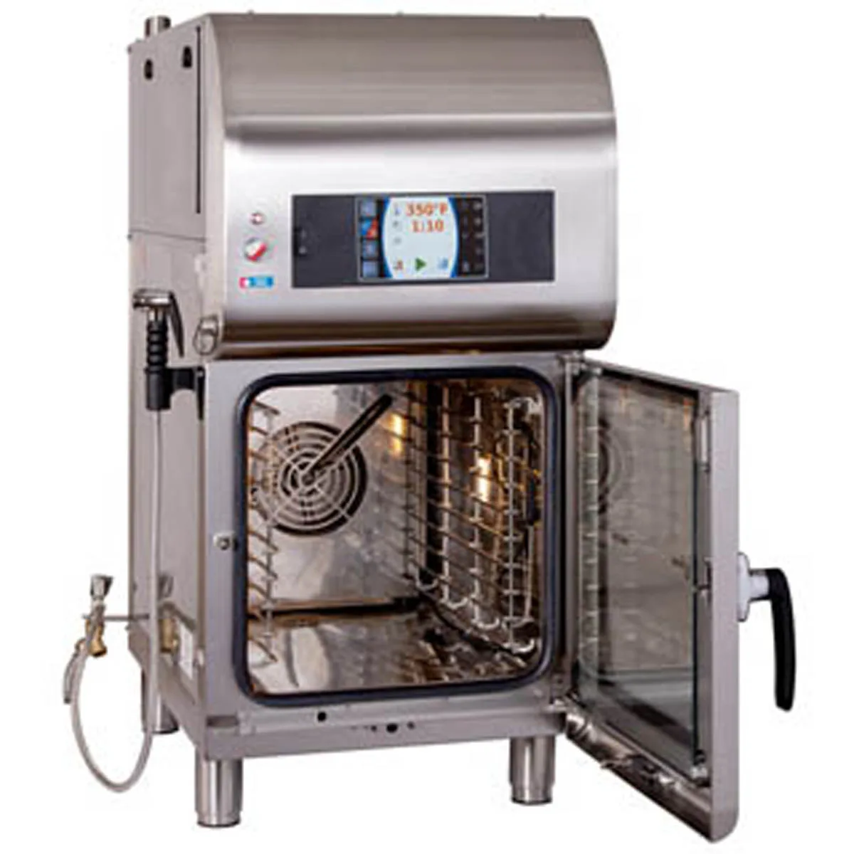 Alto-Shaam CTX4-10EVH Half Size 10 Pan Electric Combi Oven w/ Touchscreen, Ventless Hood, Boilerless