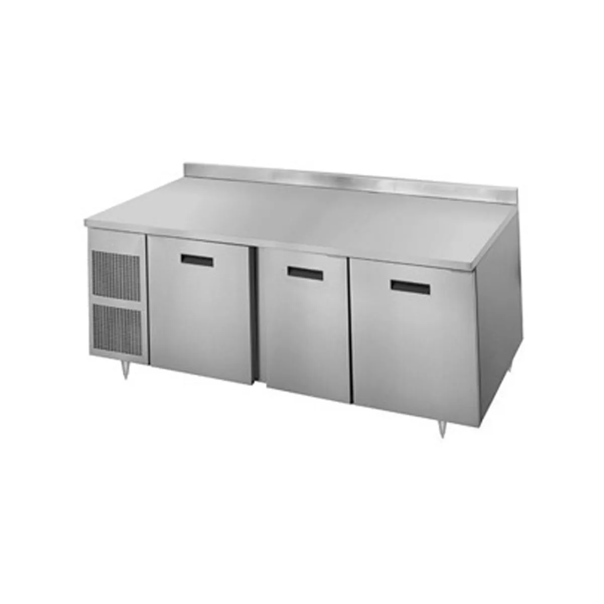 Randell 9225-513 84" 3-Section Worktop Refrigerator w/ 3 Doors, 23.1 cu. ft.