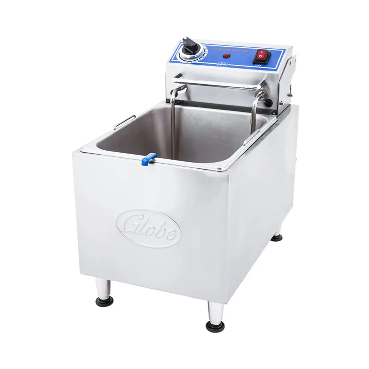 Globe PF16E Countertop Electric stainless steel Fryer,Manual Reset
