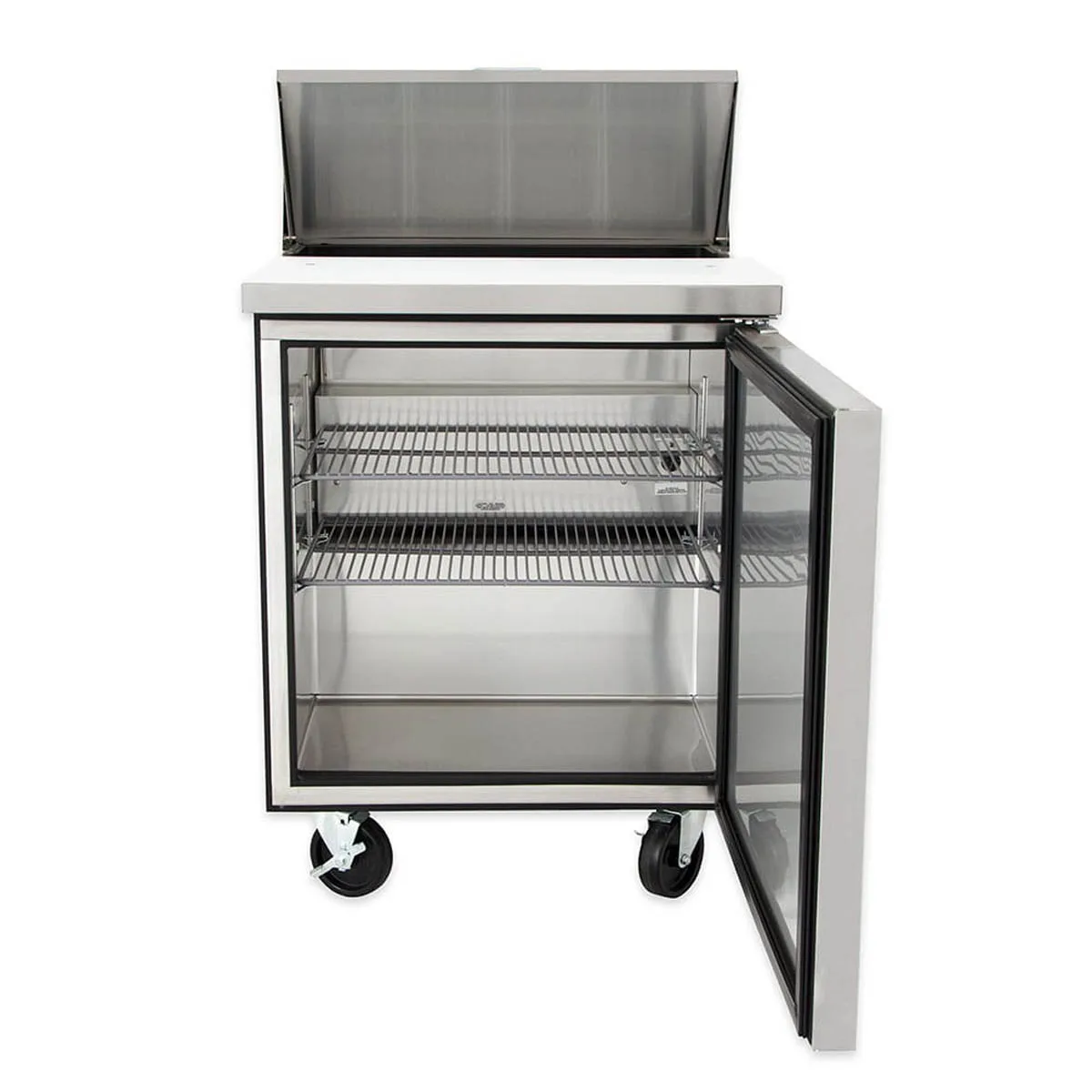 True TSSU-27-08-HC 27" One Section Sandwich / Salad Prep Table w/ 1 Door, 8 Pans