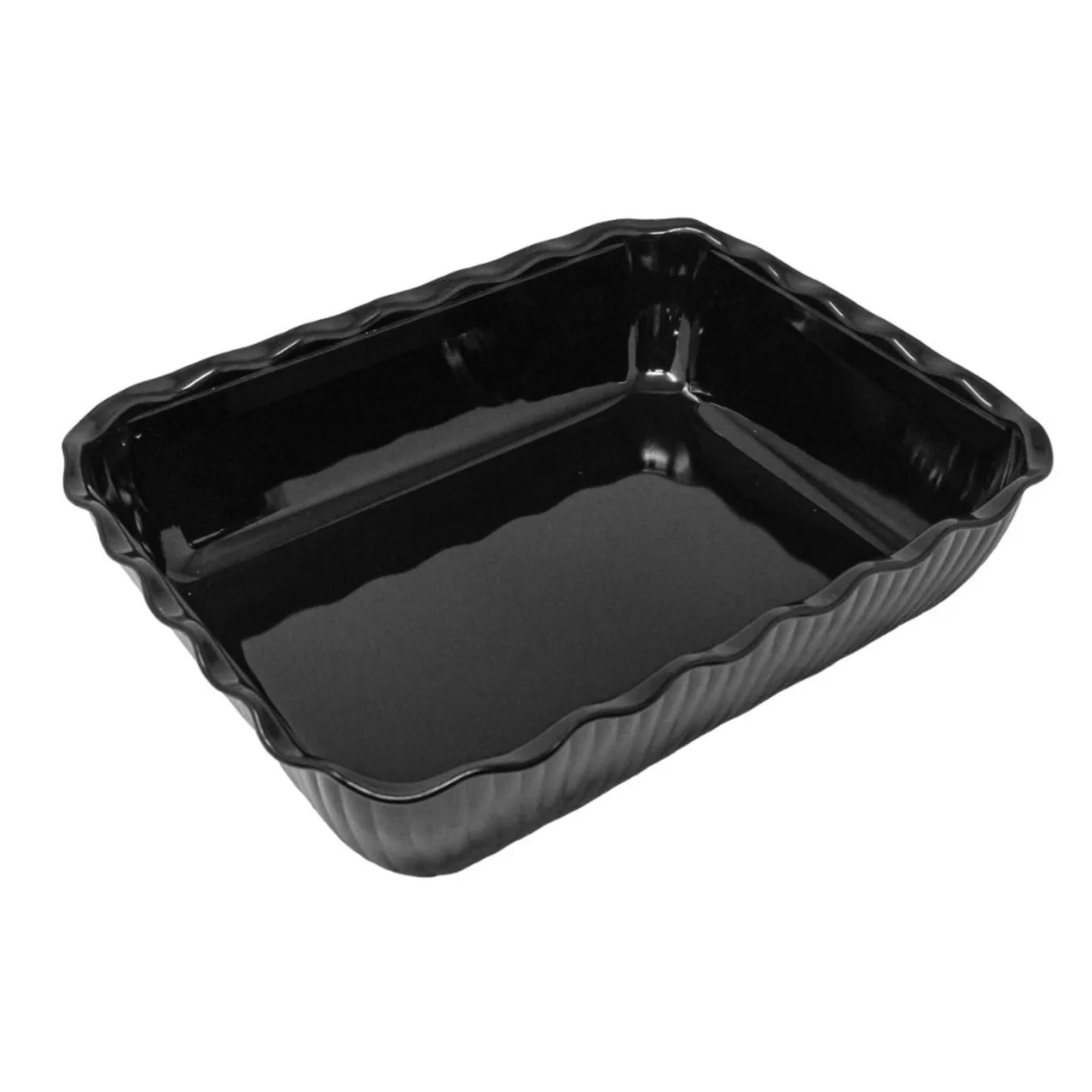 Omcan USA 80956 Deli Crock, 5 Lb Black Rectangular 10-5/16" x 6-3/4" x 3-1/4" SAN Plastic, Resistant
